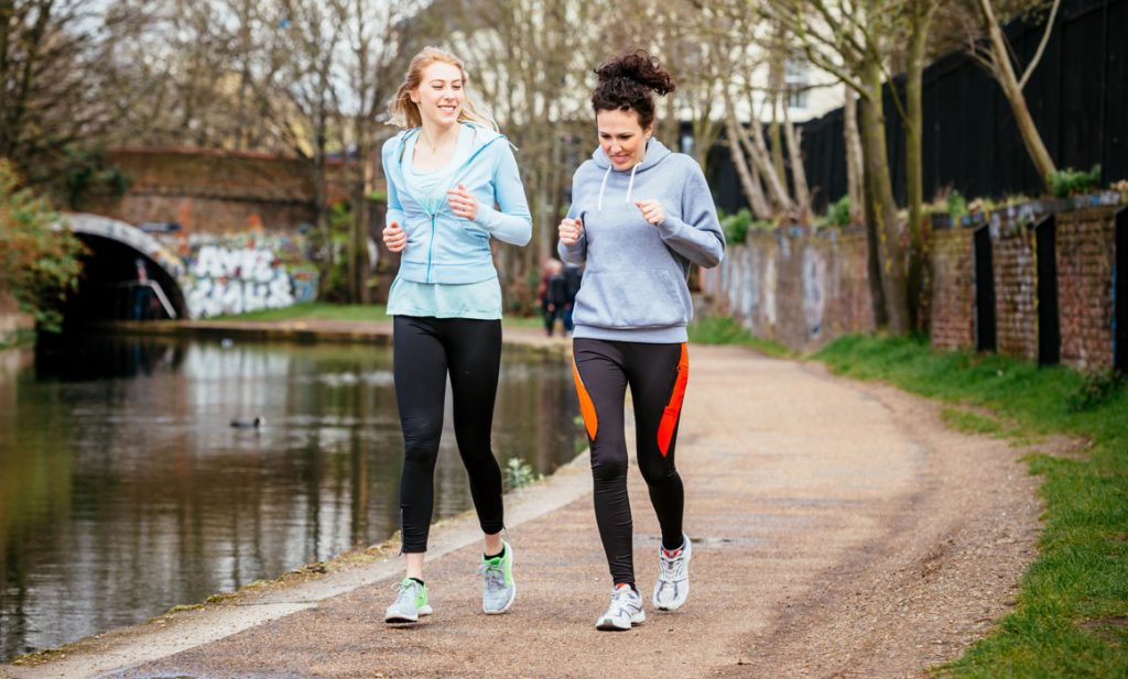 Friends running