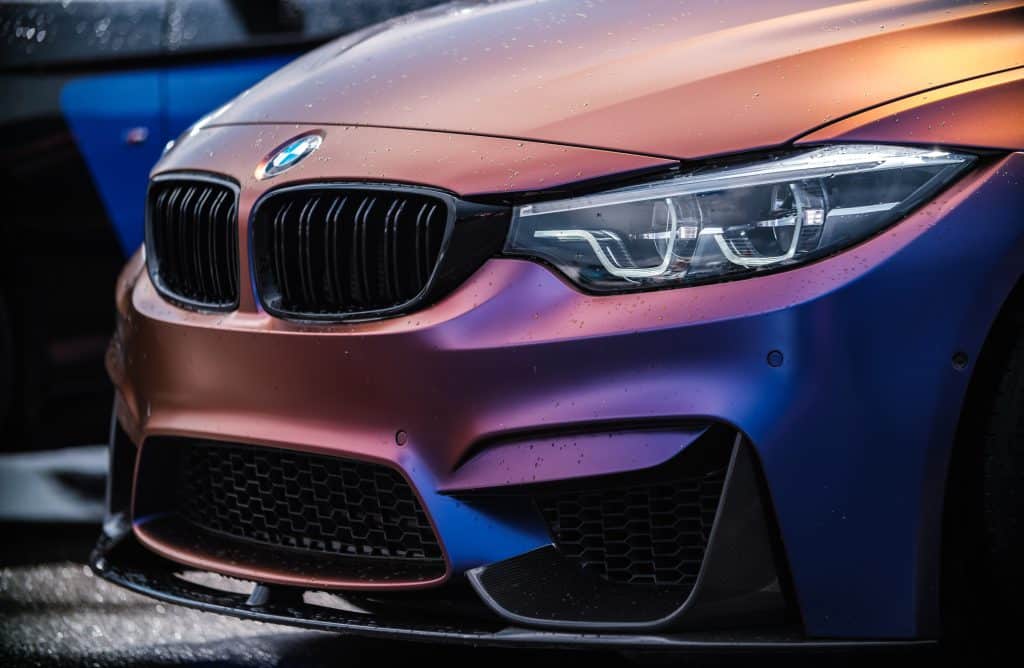 a modified BMW car