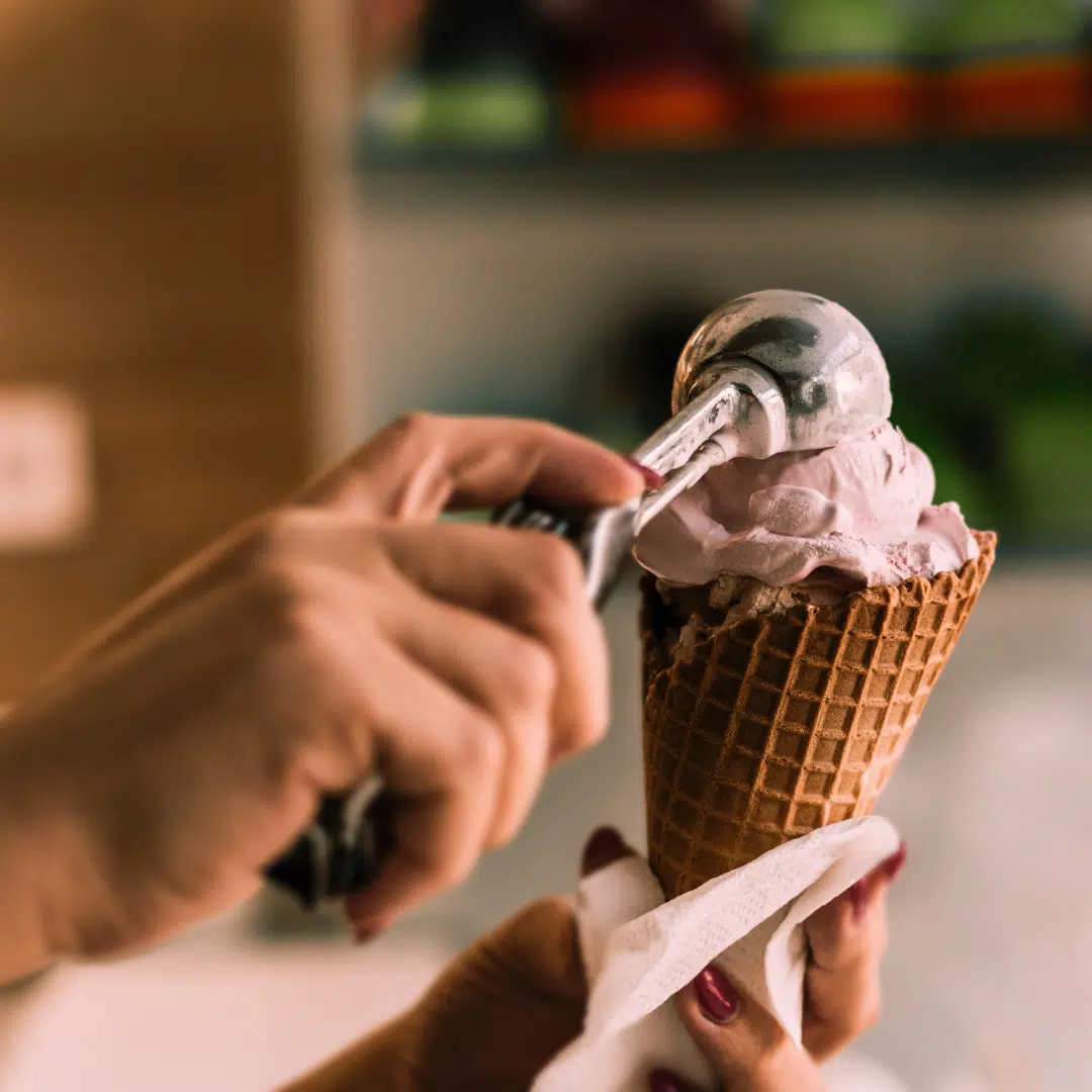 Half-term ice cream stand