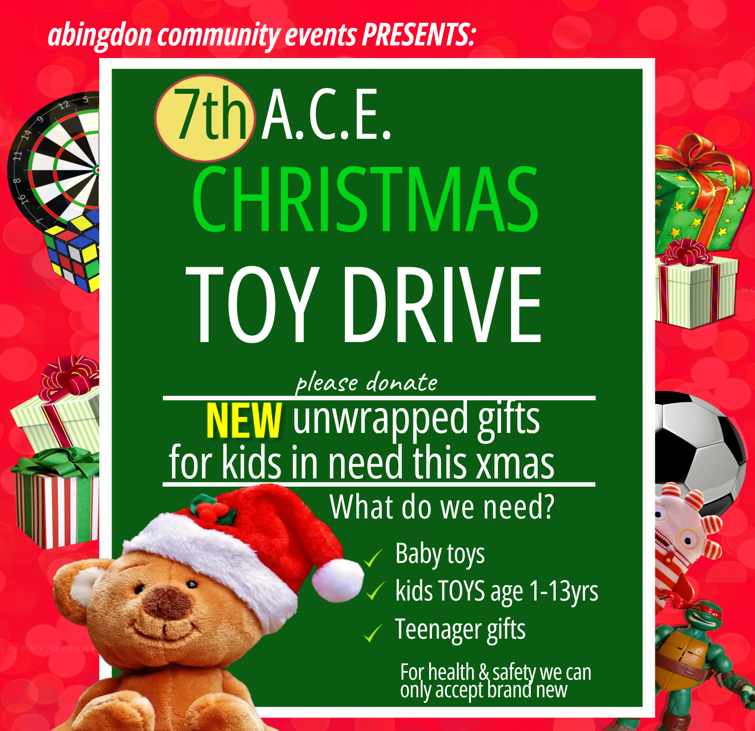 Christmas Toy Drive at the Abingdon branch